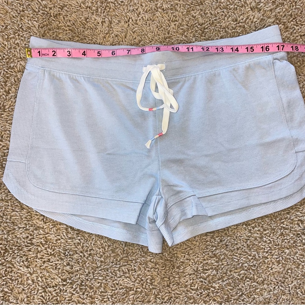 PJ Salvage Tank Short Sleep Lounge Set Thermal Waffle Light Blue Size Med Large - Picture 7 of 11